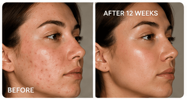 Before and after Glowelly results